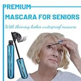 60 Plus Cosmetics Waterproof Hypoallergenic Tubing Mascara for Thin Lashes