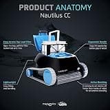 Dolphin Nautilus CC Automatic Robotic Pool Vacuum Cleaner for Wall and Floor