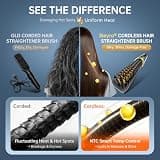 Sleyra Cordless Hair Straightener Brush with Infrared Care
