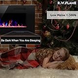R.W.FLAME 50-Inch Ultra-Thin Wall Mounted and Recessed Electric Fireplace