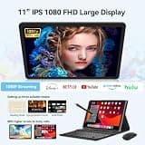 FEONAL 11-inch Android 16 Tablet with Dual 4G LTE Cellular and 128GB Internal Storage