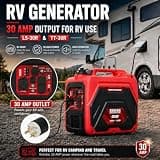 ERAYAK 4500W Portable Inverter Generator for Home Backup and RV Camping