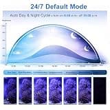 hygger 20W Nano Saltwater LED Light for 5-15 Gallon Tanks with 24/7 Auto Cycle