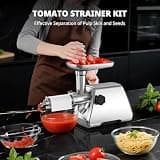 AIRMSEN Electric Meat Grinder & Tomato Strainer