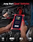 GOOLOO A5 4000A Jump Starter with Air Compressor and 400-Lumen LED Light