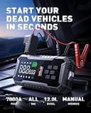ANFLAG 7000A Heavy Duty Car Jump Starter with 160PSI Digital Air Compressor