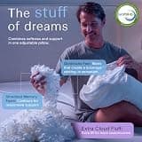 DreamyBlue Signature Adjustable Shredded Memory Foam Pillow with Bamboo Rayon Cover