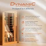 Dynamic Saunas Barcelona 1-2 Person Low EMF FAR Infrared Sauna w/ Bluetooth