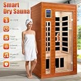 X-Vcak 1-2 Person Dry Heat Infrared Sauna with Bluetooth & Chromotherapy
