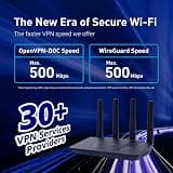 GL.iNet Flint 2 GL-MT6000 High-Speed WiFi 6 Gaming Router with Dual 2.5G Ports