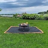 Extra-Large 67x60-Inch Fireproof Deck Protector with Triple-Layer Silicone Build