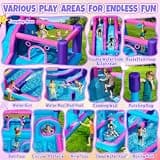 FBSPORT 12-in-1 Inflatable Bounce House and Double Water Slide Play Park