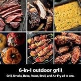 Ninja Woodfire OG321 6-in-1 Outdoor Grill and Smoker for Small Spaces