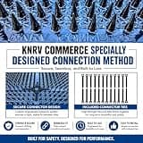 KNRV Commerce Modular Spike Scat Mats for Furniture Protection, 10-Pack